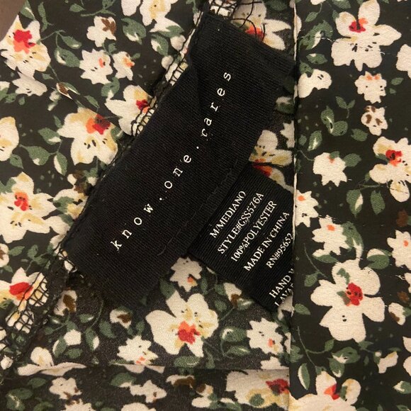 Know One Cares (Nordstrom Rack) Silky Floral Midi Skirt sz. Medium - Picture 3 of 5